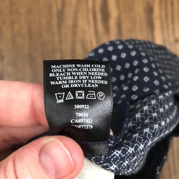 Ann Taylor dotted trousers in navy - Picture 5 of 6